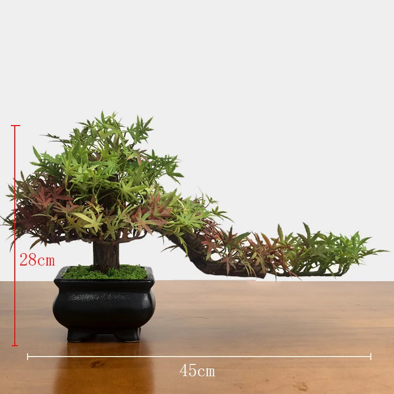 Simulation fake tree bonsai home living room Chinese sand table hotel porch landscaping decoration green plant