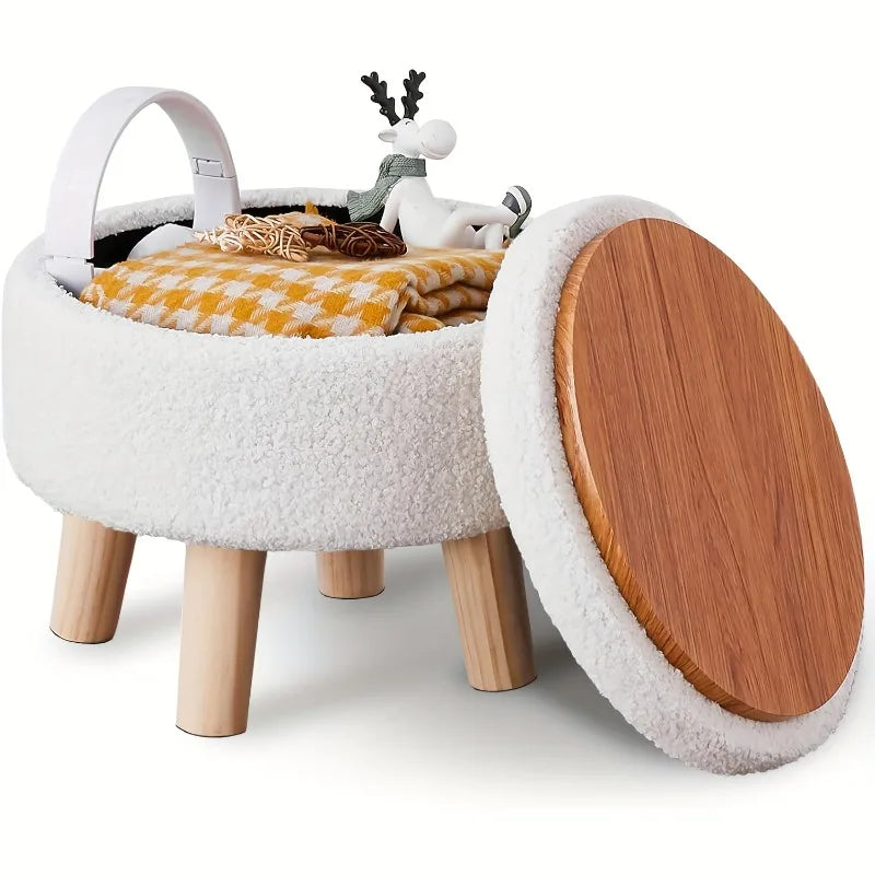 modern-round-soft-footstool-teddy-velvet-leg-storage-footstool-suitable-for-small-tables-or-plant-stands-in-the-hallway