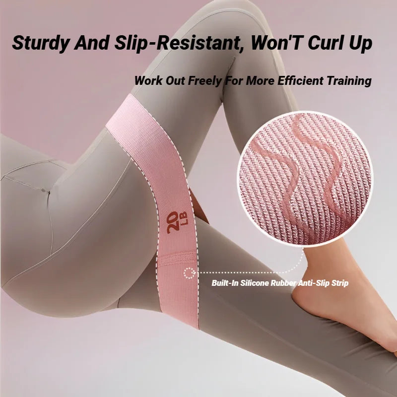 Elastic Workout Bands Anti-Slip Squat Portable Glute Thigh Yoga Gym Equipment Resistance For Legs And Butt Hip Booty