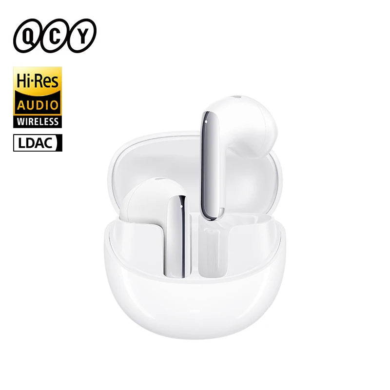 QCY HT10 AilyBuds Pro+ ANC Wireless Earphone Al Audio Hi-res with LDAC Bluetooth 5.3 Earbuds Adaptive ANC Multipoint