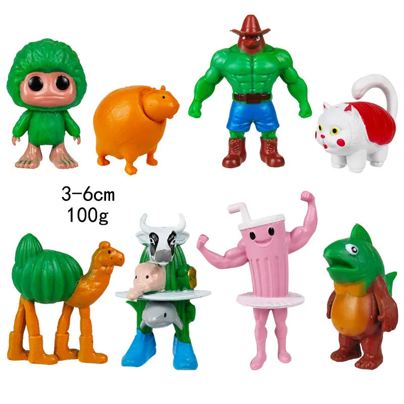 Italian Brainrot AI Animals Tung Tung Tung Sahur Figure Tralalelo Tralala Figurine Doll Toy Desk Decoration Model