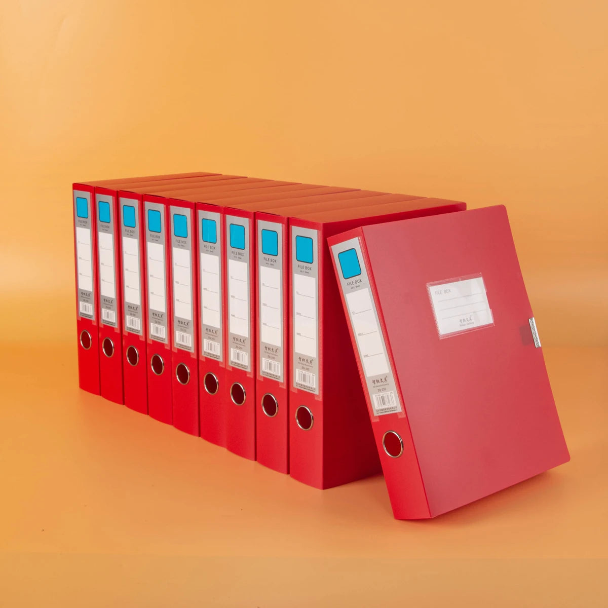 10 thickened A4 File box Office supplies 2/3.5/5.5/7.5CM plastic file box File bag File book folder file box - 10-