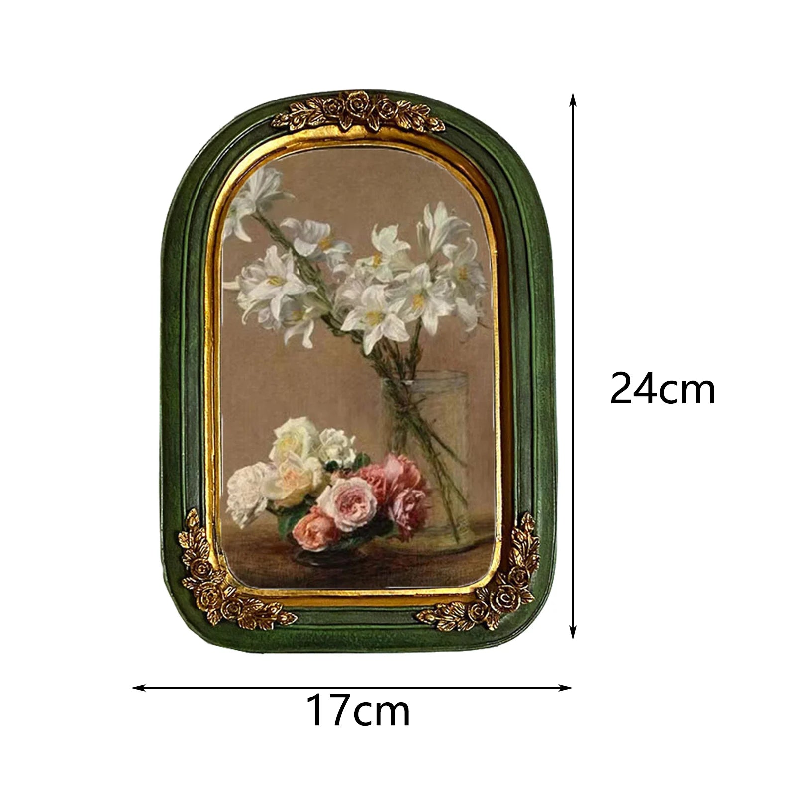 Luxury Antique Resin Photo Display Frame Hanging Elegant Picture Holder Luxury Gift for Office Living Room Decor