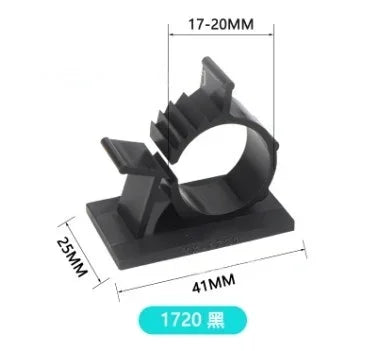 5PCS Adjustable Cable Organizer Clips Self-Adhesive Wire Management Holder Car PC TV Charging Wire Winder Desktop Line