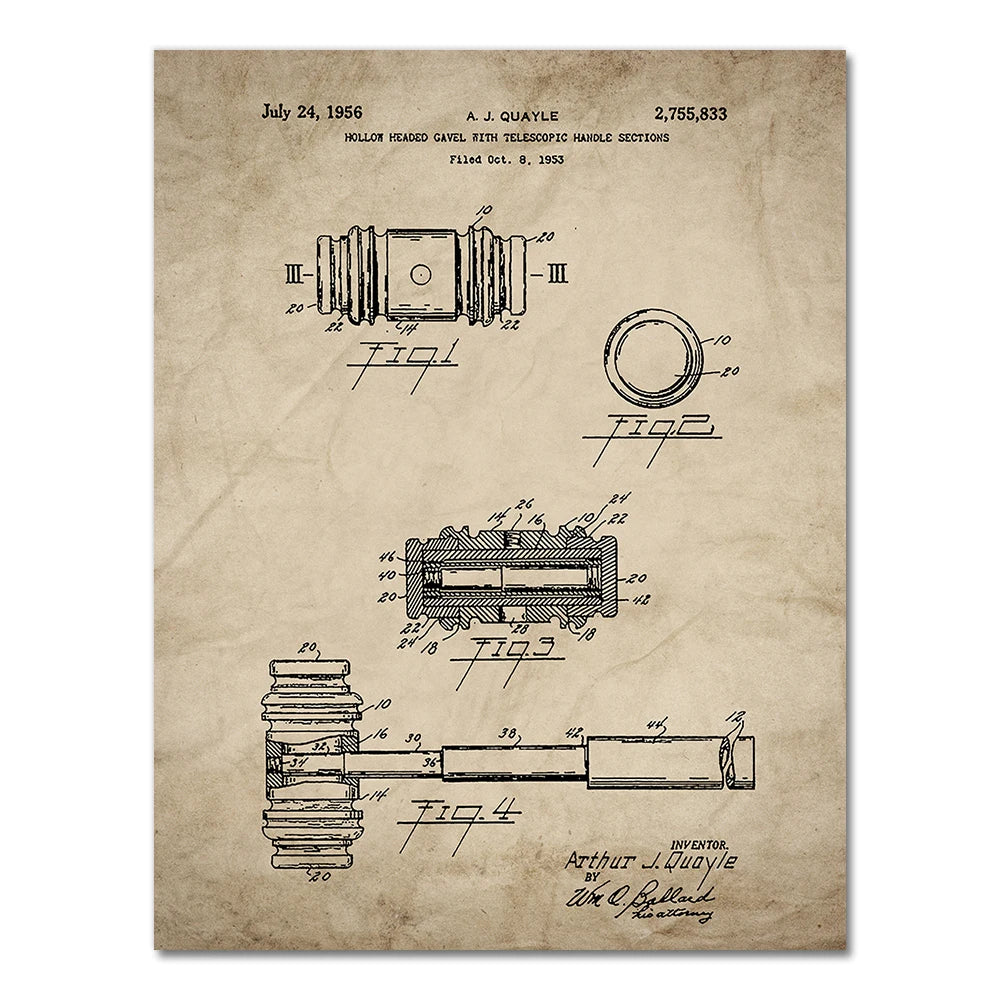Attorney Lady Justice Law Patent Posters and Prints Scales Of Justice Lawyer Gift Art Canvas Painting Lawyer Office