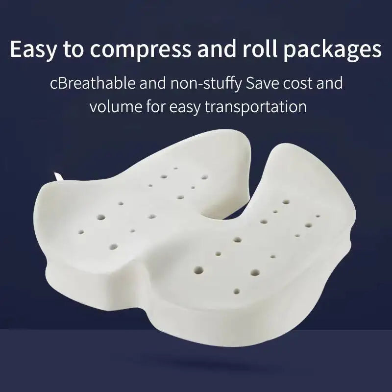 Hot Selling Lumbar Back Support Chair Comfortable Massage Pillow Memory Foam Orthopedic Seat Cushion