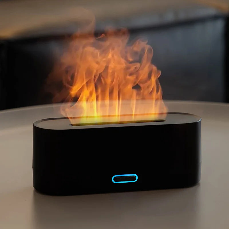 Colorful Flames Air Humidifier Essential Oils Humidifiers Flame Aroma Humidifier Fragrance Diffuser Home Aromatherapy