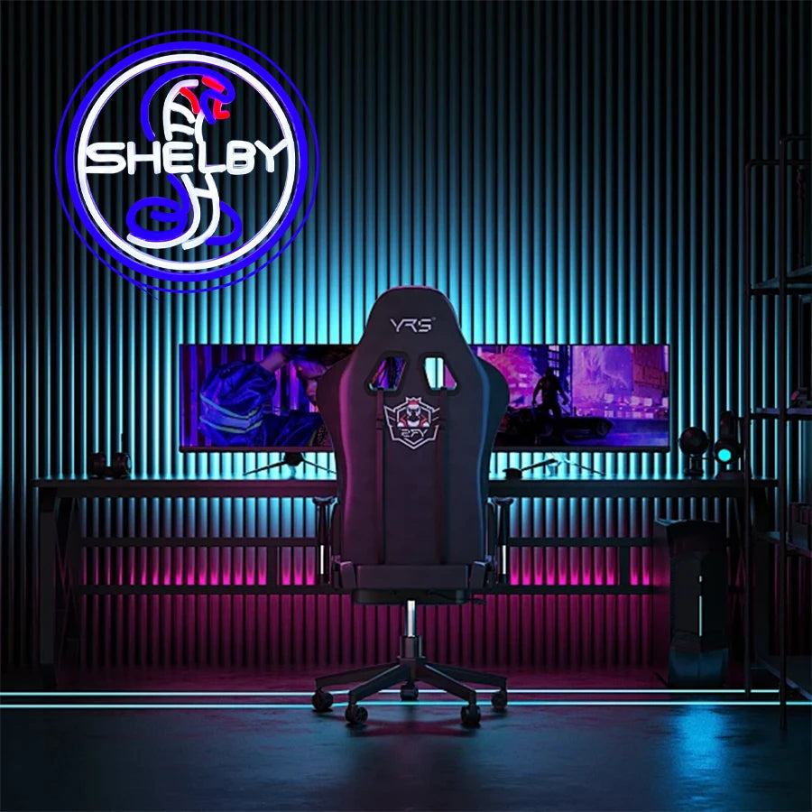 Shelby Neon Lights Shelby Cobra Led Night Light Signs Suitable For Offices Hotels Cafes Parties Men’S Cave Art Wall