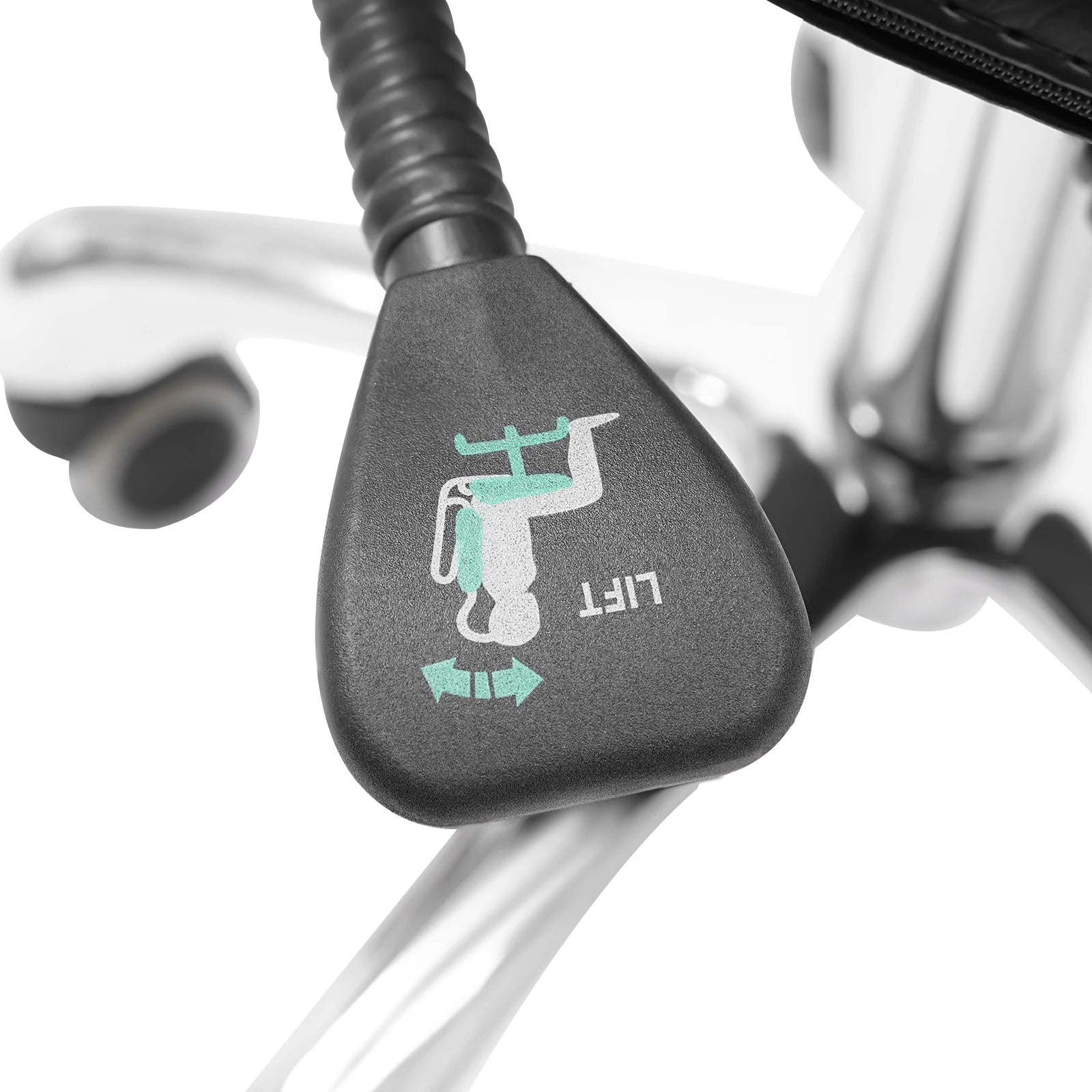 Rolling Saddle Stool Work Chair Height Adjustable with Wheels +Backrest Heavy Duty