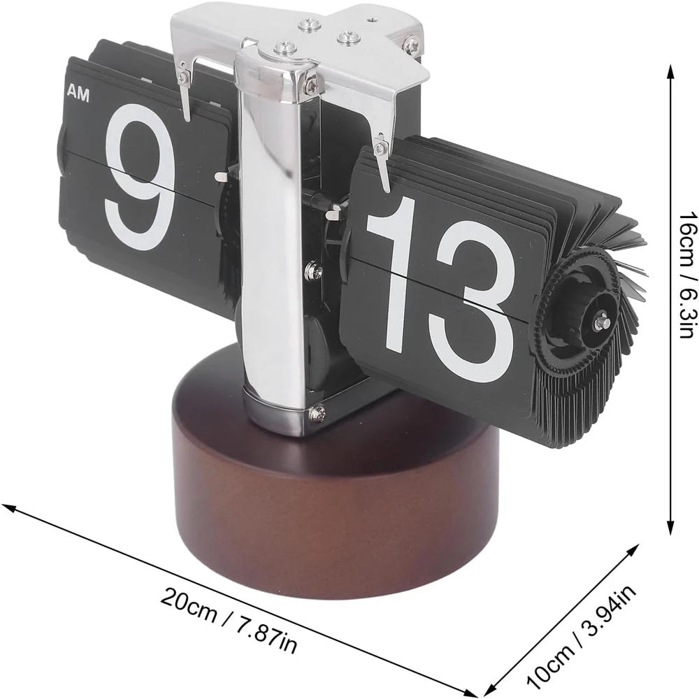 Automatically Flipping Clock with Time Page Turning.Full of Sense of Technology.For Home Decoration.Battery Included