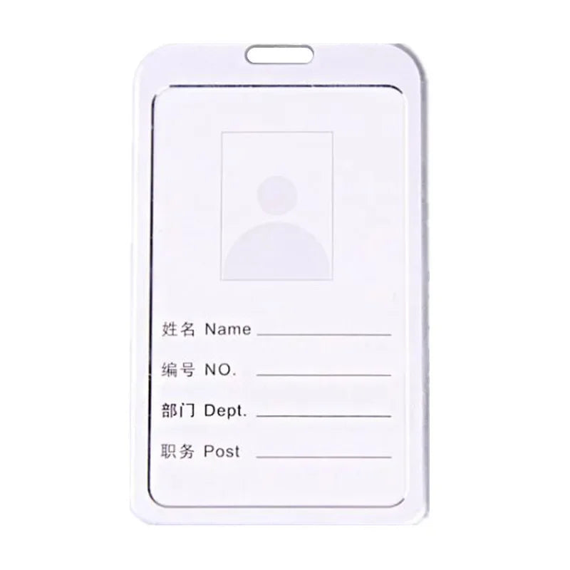1pcs Card Holder High Quality Aluminum Alloy Employee Name ID Card Cover Metal Work Certificate Identity Badge ID