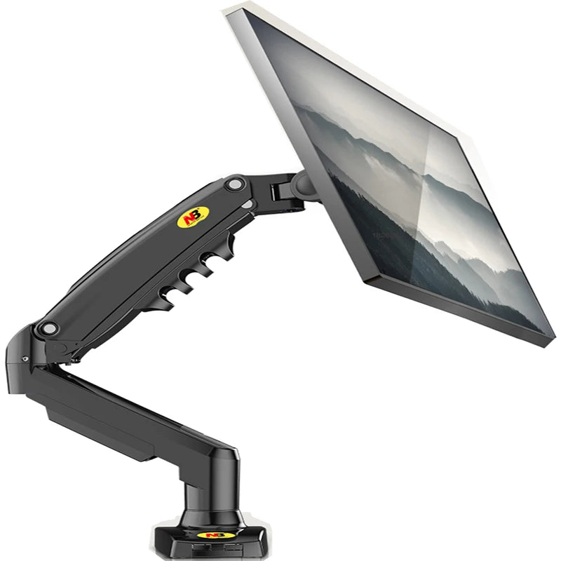 NORTH BAYOU F80 Gas Spring 17-30 inch Desktop LED LCD Monitor Mount Holder Arm Ergonomic Gas Strut Flexi Mount Load