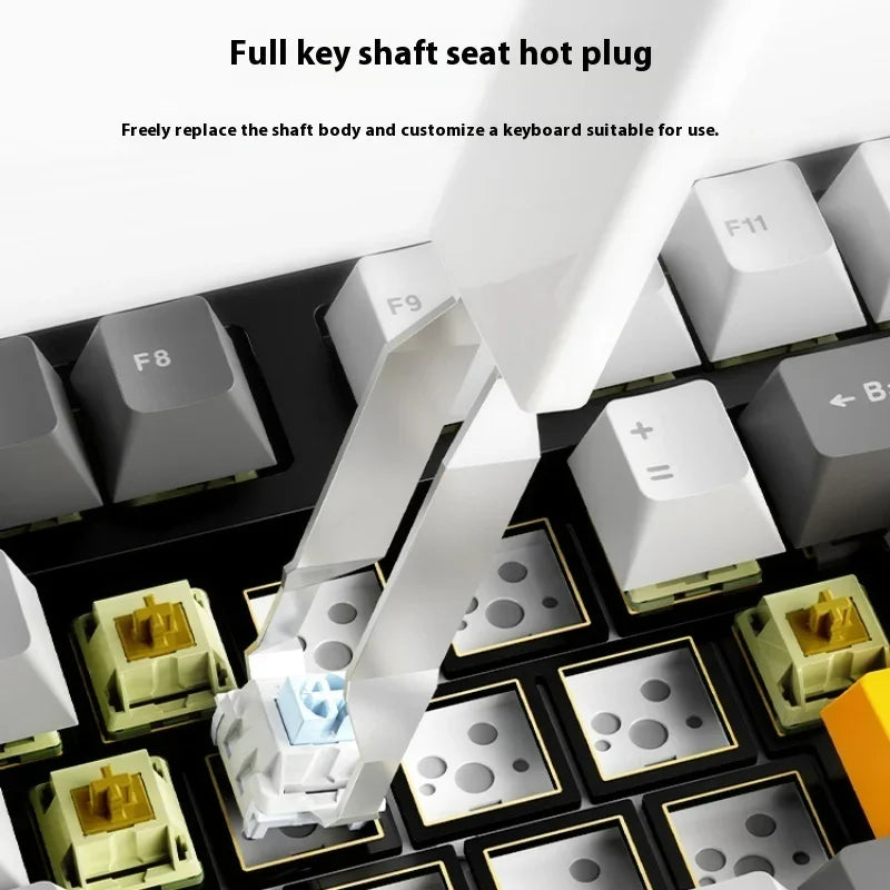 Ajazz Ak35i V3 Mechanical Keyboard Wired 104 Key Esports Game Office Multi-Scene Universal High-Looking Appearance Feel