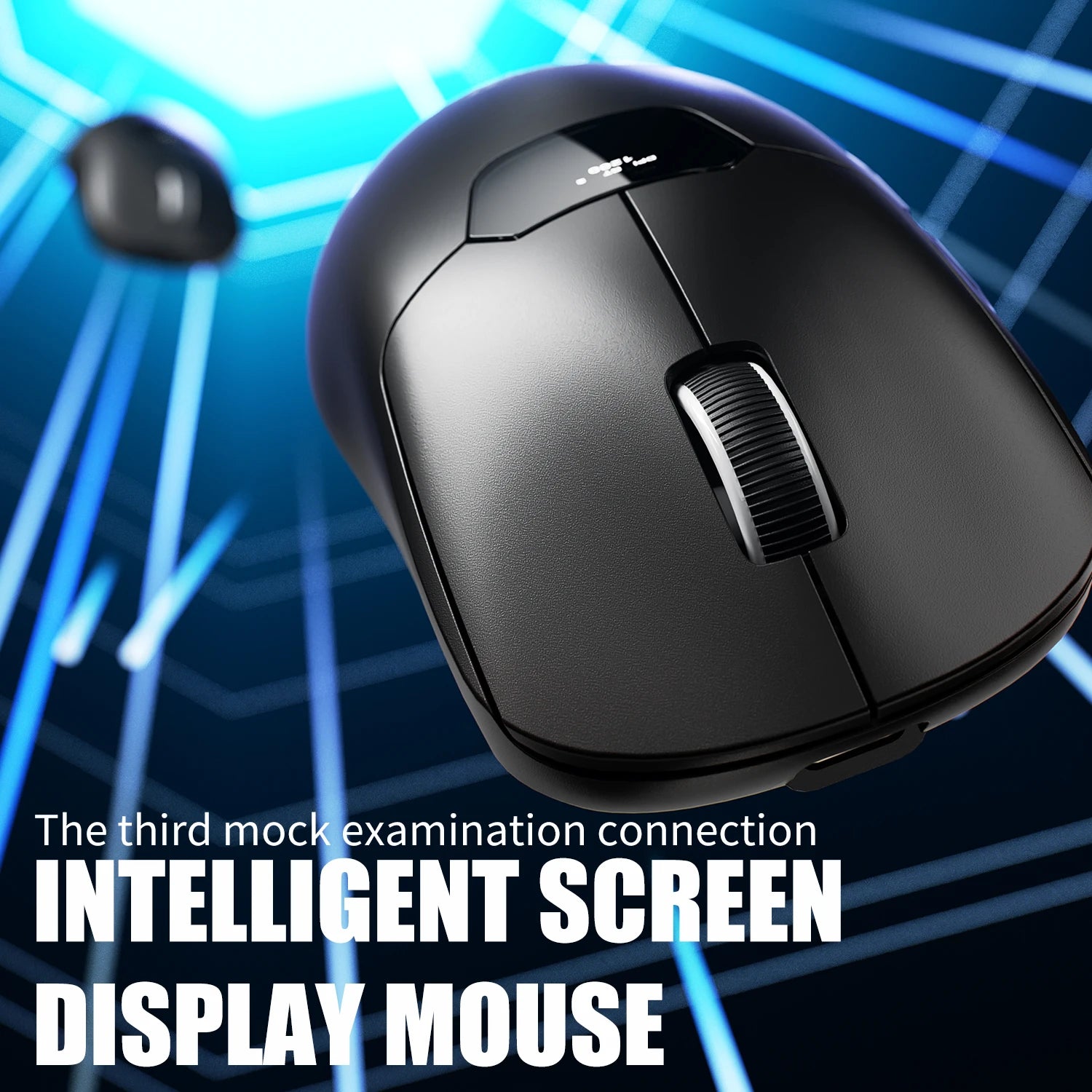 Aula SC390 Gaming Mouse Wireless Bluetooth Smart Screen Display Rechargeable Adjustable DPI Tri-mode Mouse for Desktop