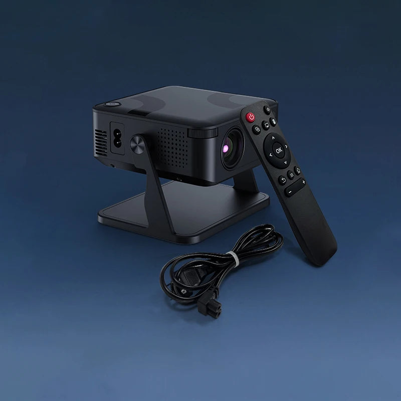 Portable 650ANSI Projector Native 1080P Android 11 Auto Focus & Keystone 4K 360° Rotate Wifi6 BT5.2 Airmouse Home