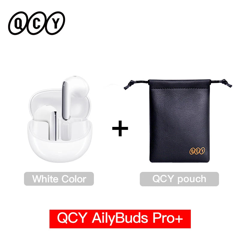 QCY HT10 AilyBuds Pro+ ANC Wireless Earphone Al Audio Hi-res with LDAC Bluetooth 5.3 Earbuds Adaptive ANC Multipoint