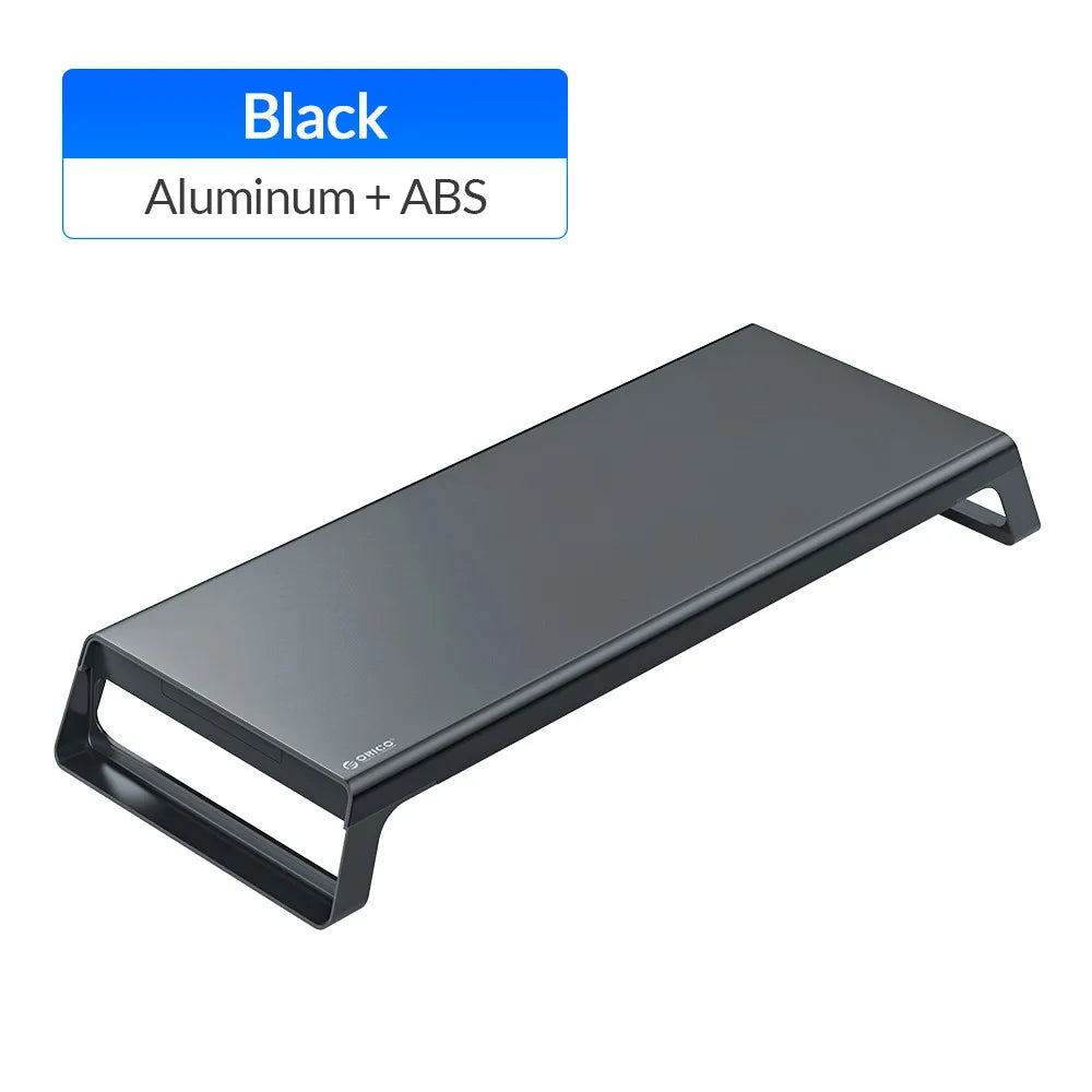 ORICO Aluminum Monitor Stand Riser Wood Computer Universal Desktop Holder Bracket Organizer for PC Laptop MacBook Home