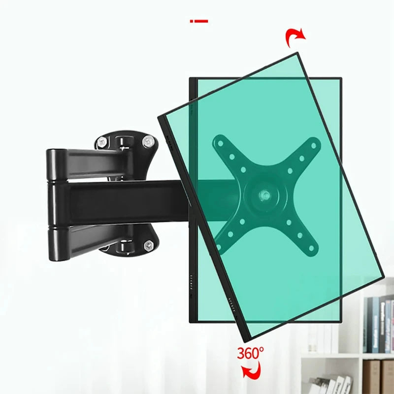 cy05-aluminum-alloy-360-degree-full-rotation-retractable-14-27-inch-monitor-holder-arm-lcd-led-flat-panel-tv-wall-mount