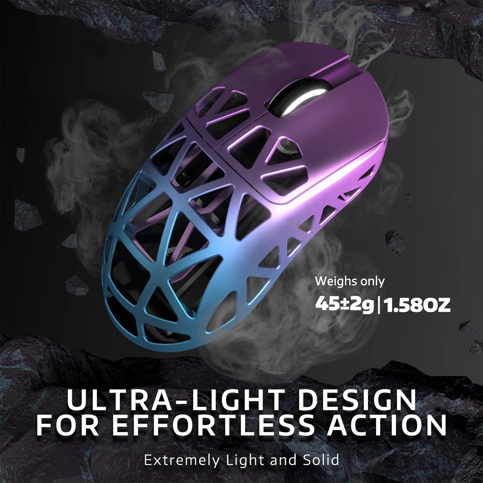 ATTACK SHARK R2 tri-mode programmable mouse ultra-light magnesium alloy PAW3950 42000 DPI optical sensor 8000Hz polling