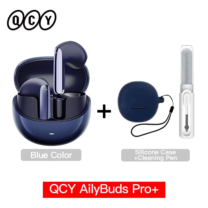 QCY HT10 AilyBuds Pro+ ANC Wireless Earphone Hi-Res Audio with LDAC Bluetooth 5.3 Earbuds 6 Mic AI HD Call Multipoint