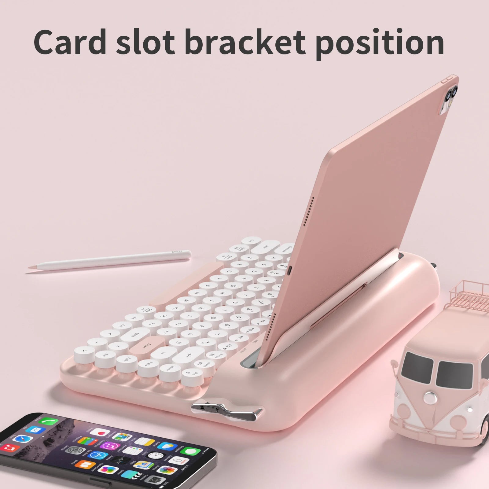 ajazz-af84-multl-device-keyboard-dual-mode-2-4g-bluetooth5-0-with-card-slot-bracket-position-typewriter-office-membrane-keyboard