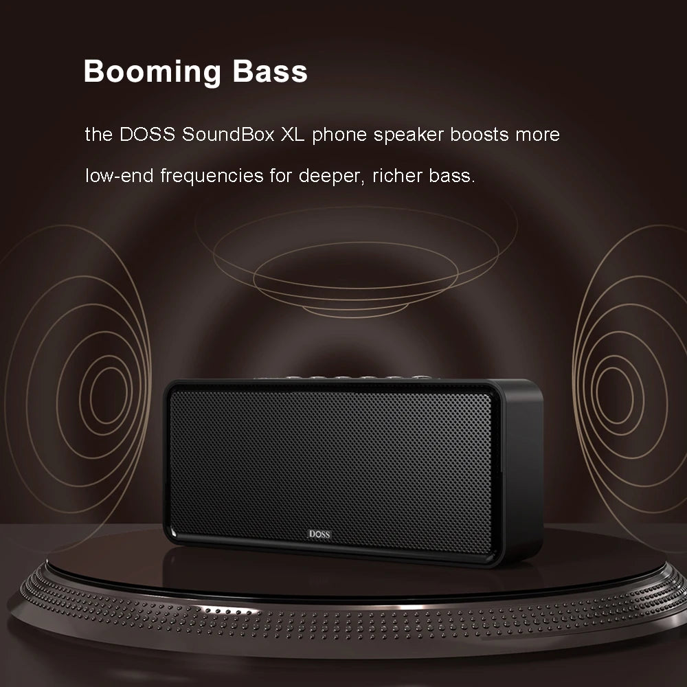 DOSS Home Bluetooth Speaker Powerful 32W Stereo Sound Bold Bass Subwoofer Music Sound Box TWS Wireless Pairing Portable