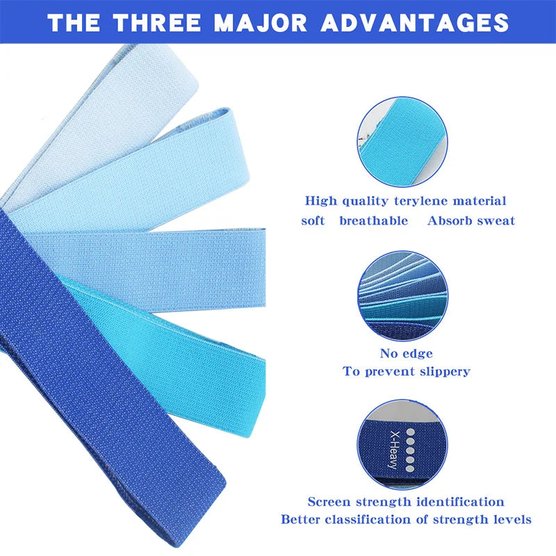 New Fabric Fitness Resistance Bands Booty Bands Elastic Bands Yoga Gym Training Workout Exercise Fitness Equipment