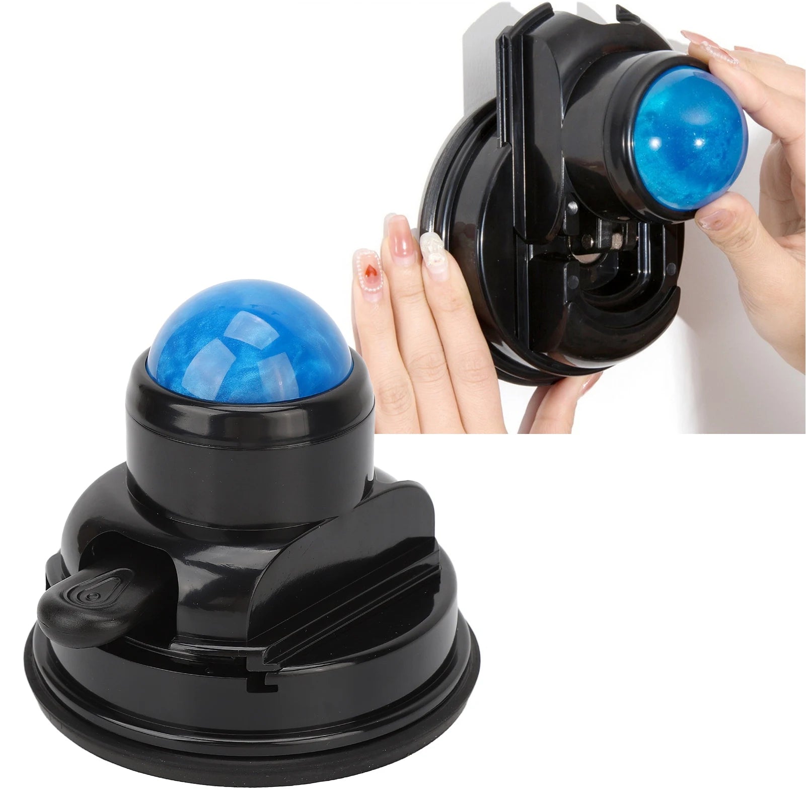 Wall Massage Roller Manual Suction Cup Massage Ball 360 Degrees Rotation Mountable Muscle Massage Ball - Massage Ball