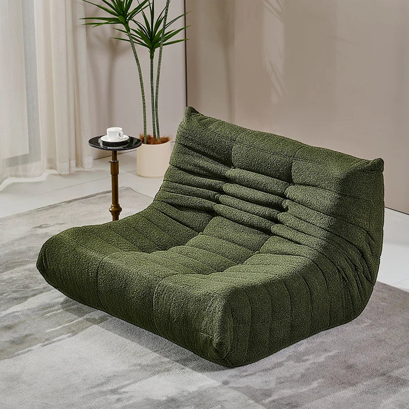 Designer Caterpillar Reclining Sofa Modern Minimalist Balcony Leisure Chair Dual Lounger Can Lie Flat Living Room