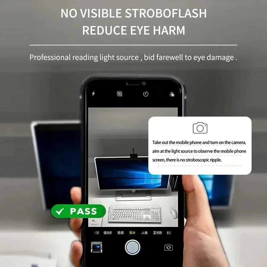 33cm 50cm Bar LED Desk Lamp USB PC Computer Monitor Screen Light Dimmable 3 Colors Hanging Table Lamp for Reading Study