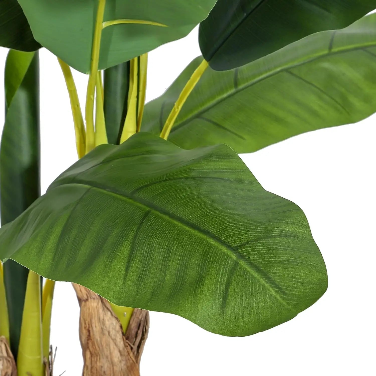Artificial Banana Tree with Grey Planter Artificial Plants with 11 Banana Leaves Plant for Home Office Decor