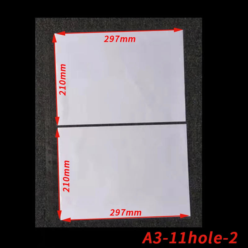 25PCS Clear Plastic A5B5A4A3 Folder Bags for Documents Transparent Sheet Loose Leaf Filling Protectors Notebook Binder