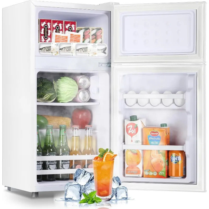 2-4-cu-ft-small-refrigerator-mini-fridge-with-double-doors-separate-freezer-7-adjustable-temperature-control