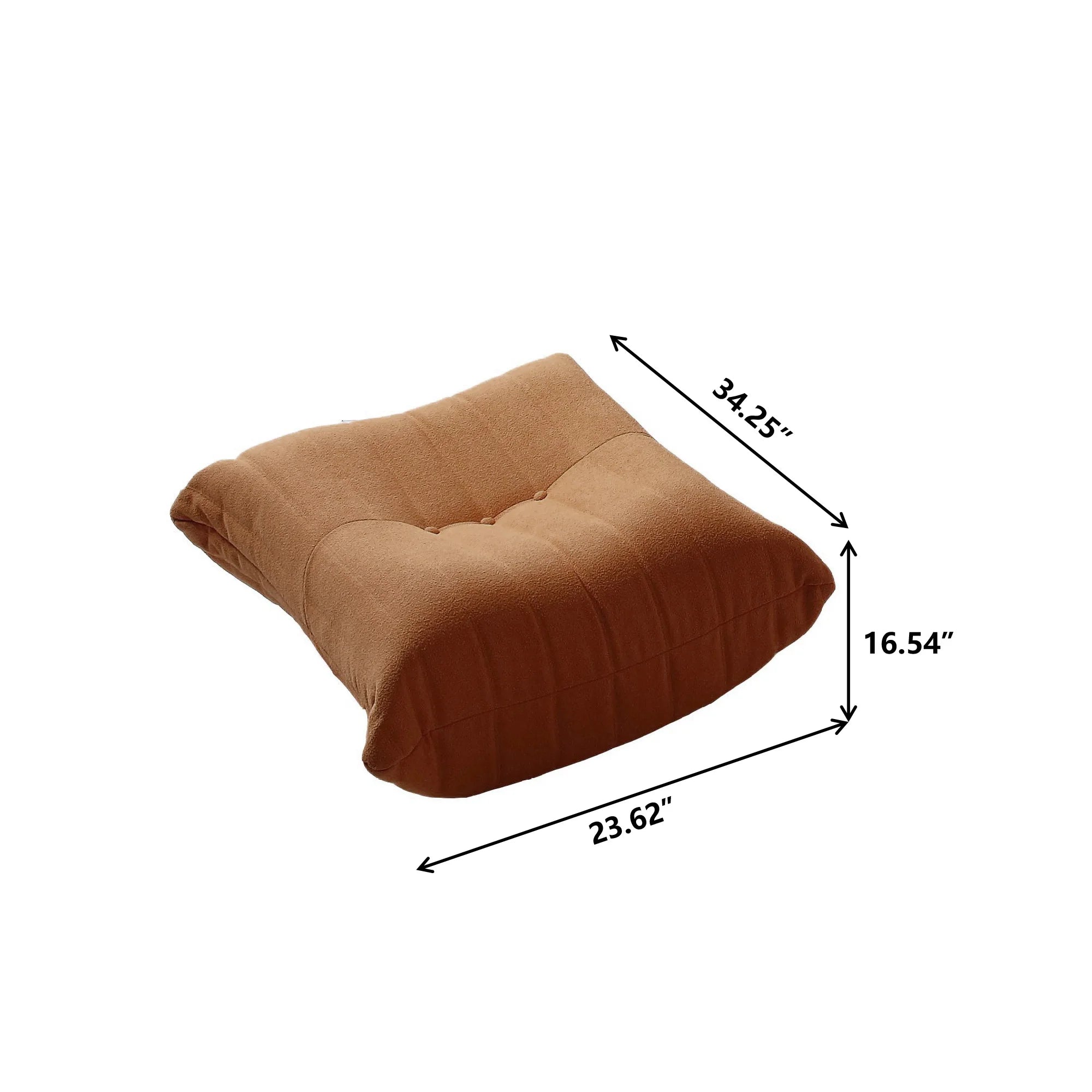 Teddy Fabric Bean Bag Sofas Comfy Lazy Floor Sofa Couch Soft Lounge Chairs Foam-Filled Accent Chair for Living Room