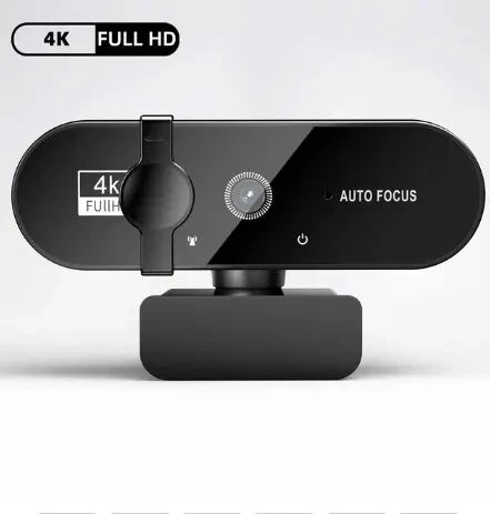 4K Webcam 1080P Mini Camera 2K Full HD Webcam with Microphone 30fps USB Web Cam for Auto Focus PC Laptop Video Shooting