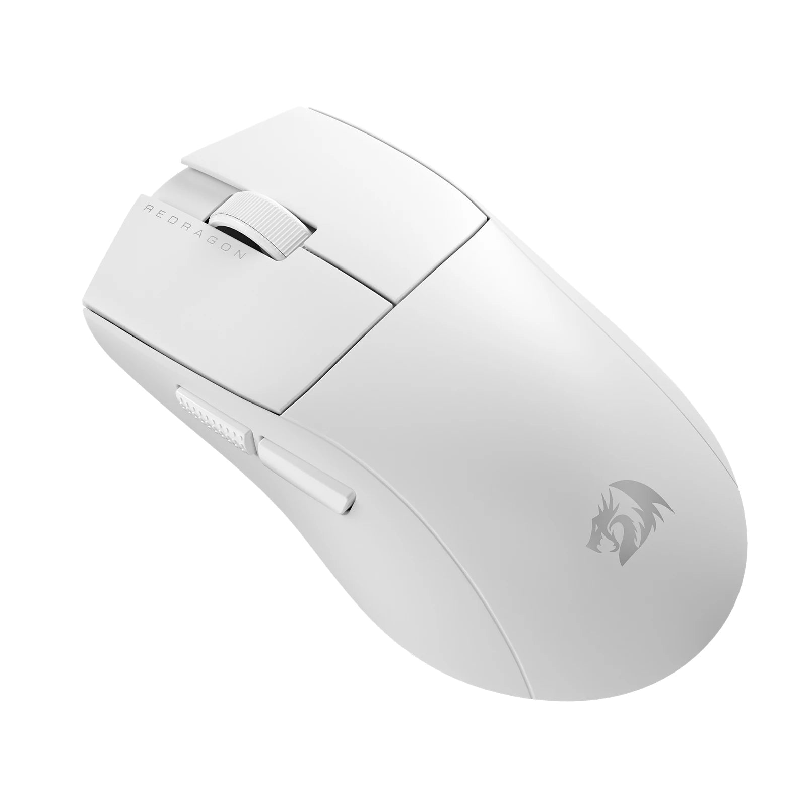 Redragon M916 PRO 3-Mode Wireless Gaming Mouse 49G Ultra-Light 26K DPI Full Programmable Buttons Gamer Mouse - WHITE