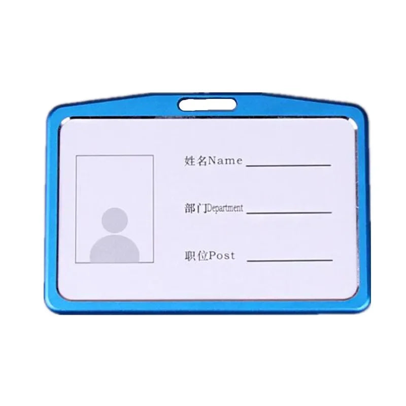 1pcs Card Holder High Quality Aluminum Alloy Employee Name ID Card Cover Metal Work Certificate Identity Badge ID