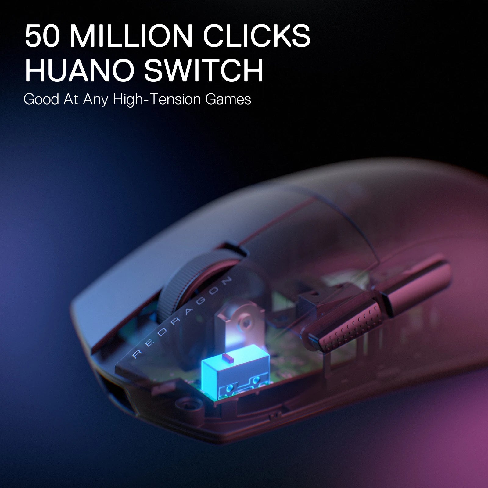 Redragon M916 PRO 3-Mode Wireless Gaming Mouse 49G Ultra-Light 26K DPI Full Programmable Buttons Gamer Mouse