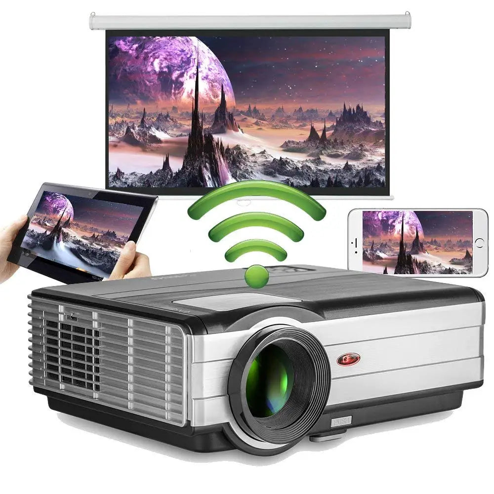 Android Wifi Home Theater Projector Manual Focus Keystone Full HD 1080P Daytime PK Laser Beam Projection Device - X89AB