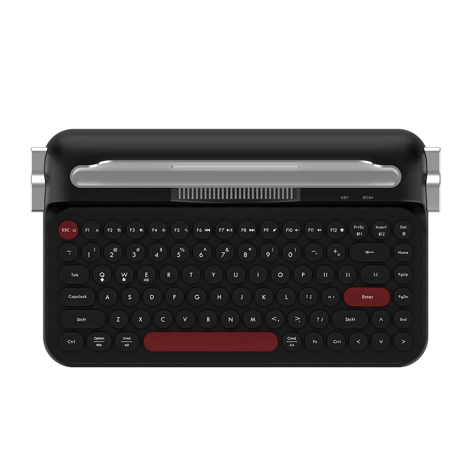AJAZZ AF84 Multl-Device Keyboard Dual Mode 2.4G/Bluetooth5.0 With Card Slot Bracket Position Typewriter Office Membrane