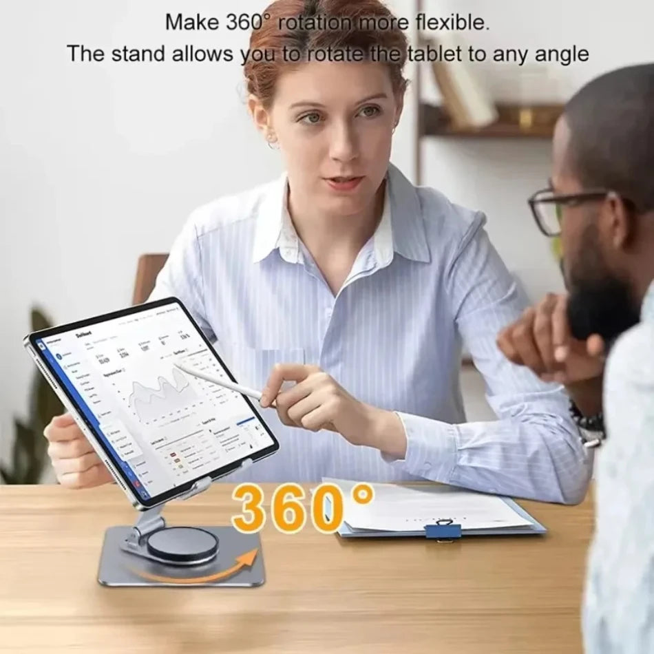Aluminum 360° Rotation Portable Desktop Foldable Laptop Tablet Holder Bracket For iPad Macbook RedmiBook Galaxy Tab