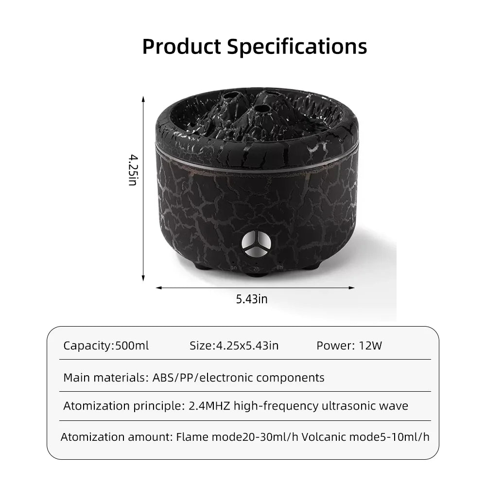 500ml Aroma Diffuser with Remote Large Capacity Humidifier with 2 Powerful Mist Modes for Effortless Control &