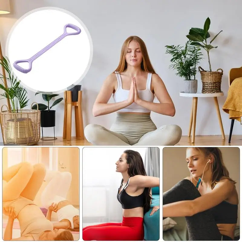 Resistance Bands For Working Out Figure 8 Fitness Bands Non-Slip Resistance Exercise Bands Workout Bands Exercise