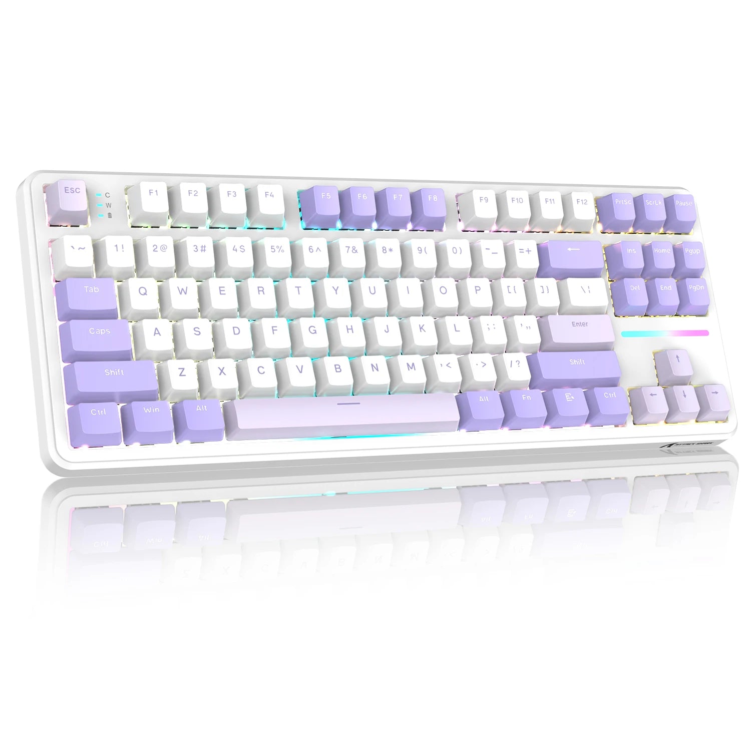 ATTACK SHARK X87 Wireless Mechanical Gaming Keyboard Tri-Mode BT5.0/2.4GHz/USB-C Gasket Hot Swappable Custom Keyboard