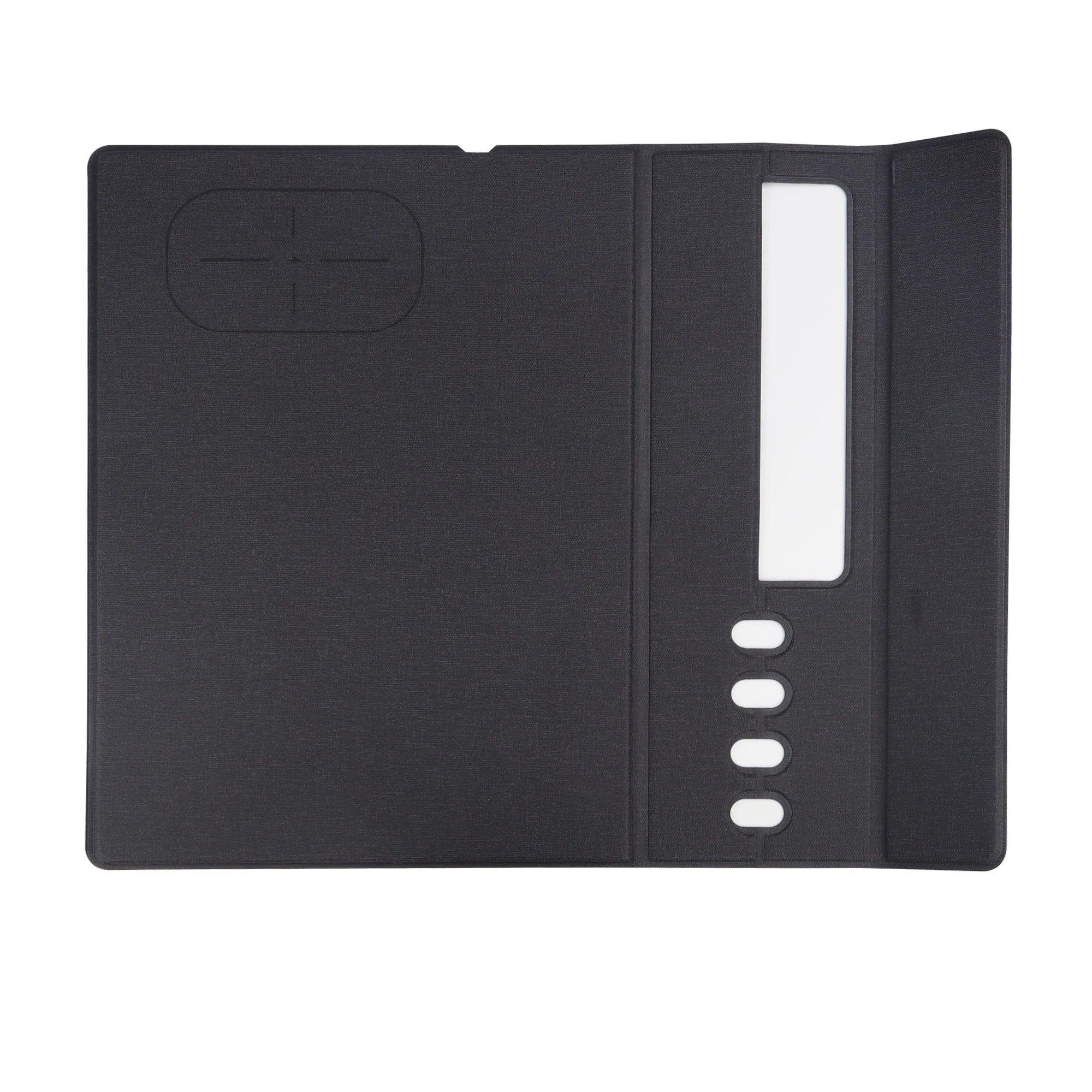 Multi-Functional Office Desk Organizer with Phone Stand Pen Storage Wireless Charging and Mouse Pad - Elegant Leather