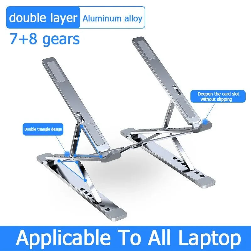 Laptop Stand For Macbook Folding Adjustable Aluminum Computer Pc Tablet Stand Notebook Tablelaptop Holder Heat
