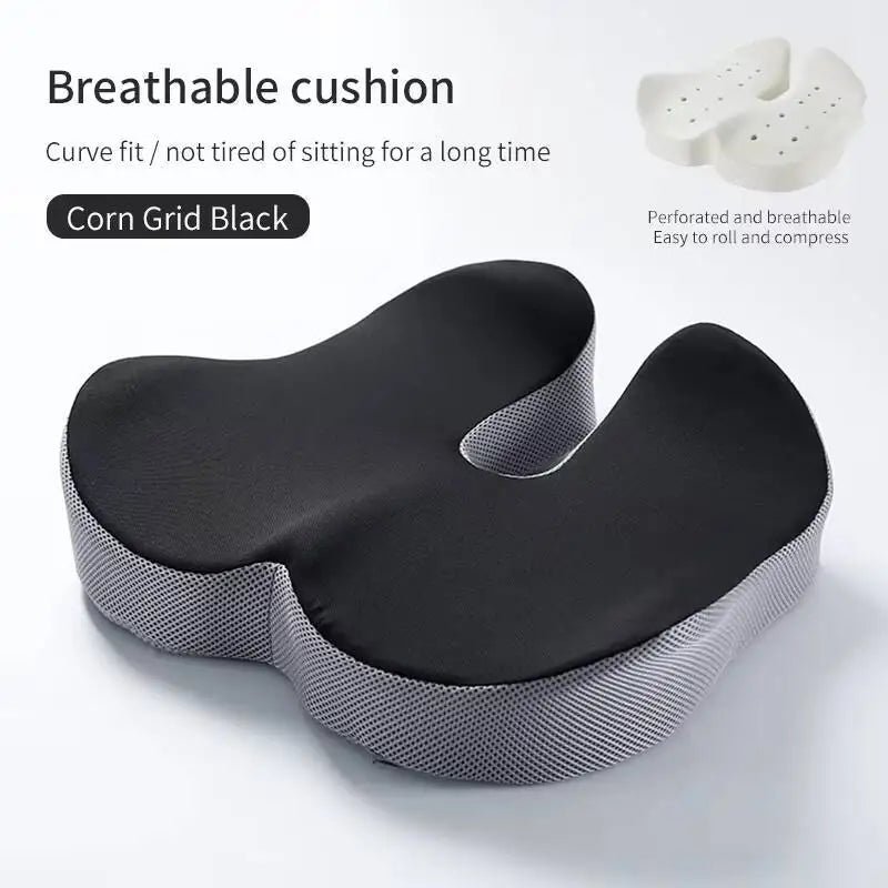 Hot Selling Lumbar Back Support Chair Comfortable Massage Pillow Memory Foam Orthopedic Seat Cushion - Corn squares