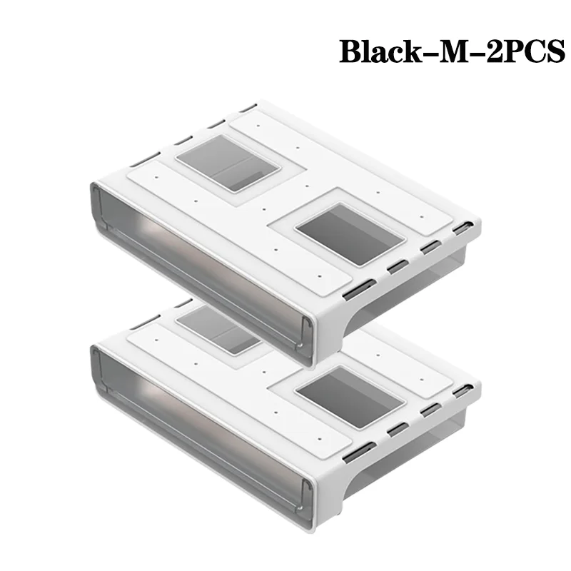 1-3PCS Hidden Desktop Organiser Desktop Sticky Drawer Slide Out Under Desk Drawer Transparent Under Desk Drawer Storage