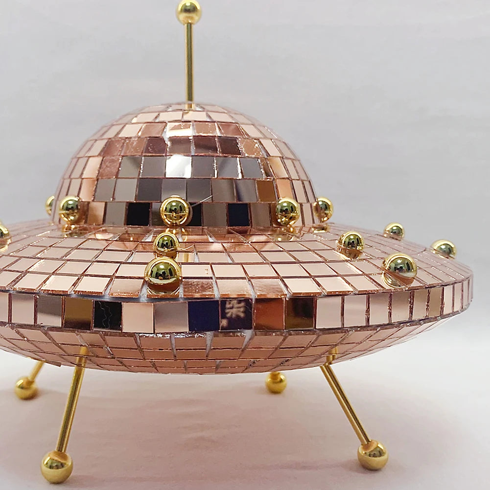 UFO Space World Desk Ornaments Creative Desk Living Room Ornament Art Crafts Funny Home Decor Multipurpose Halloween