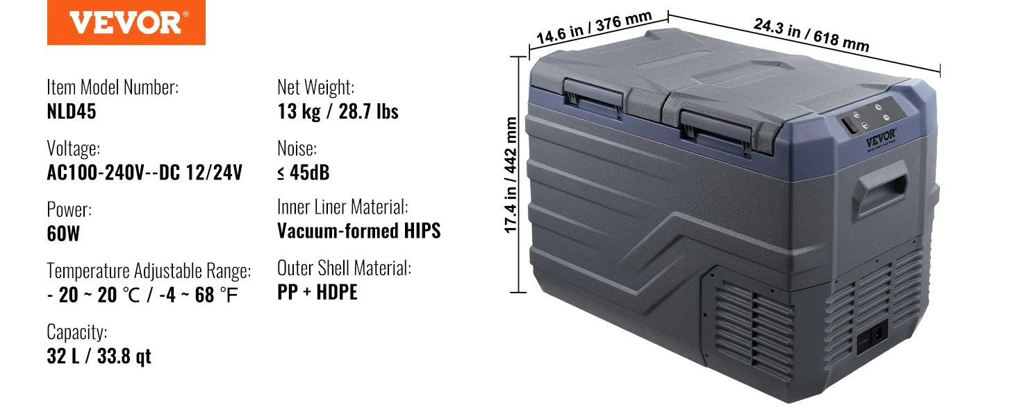 SucceBuy 8L to 75L Car Refrigerator Fridge Portable Icebox Single&Dual Zone w/Blue Tooth Temp Adjustable for Outdoor